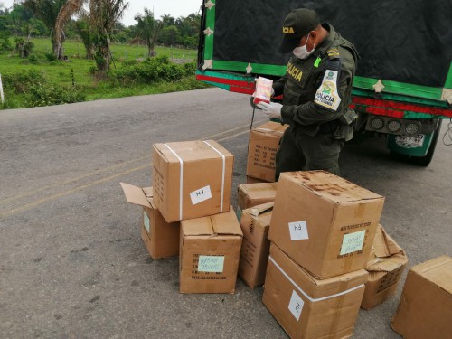  POLFA aprehendió más de 5 mil unidades de mercancías de contrabando en Tame