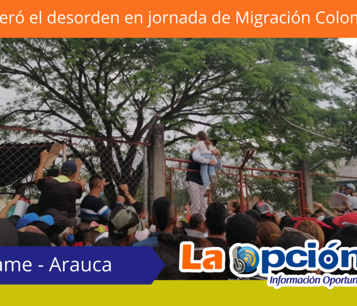 Nuevamente se presentó desorden e inconformidad por la jornada realizada por Migración Colombia en Tame